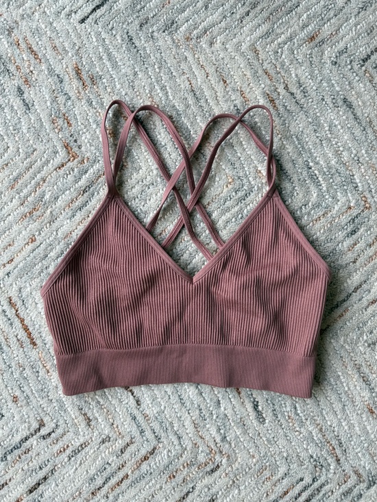 aerie Other - Aerie Mauve Ribbed Sports Bra/Cropped Tank